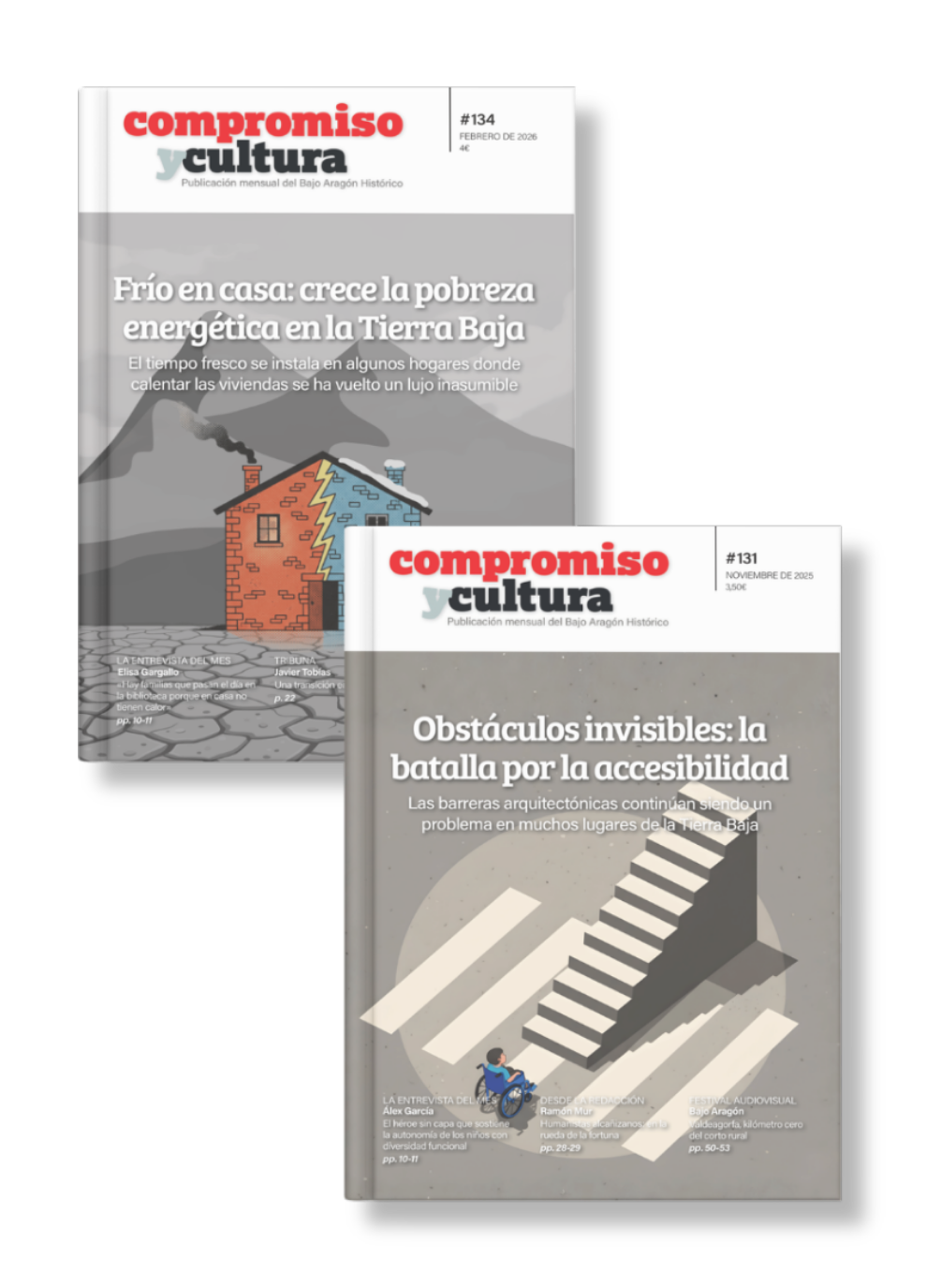 Revista digital en tablet